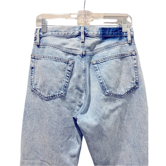 Frame Le Original Straight Leg Button Fly Jeans in San Diego Light Wash 26 Blue - Picture 3 of 10